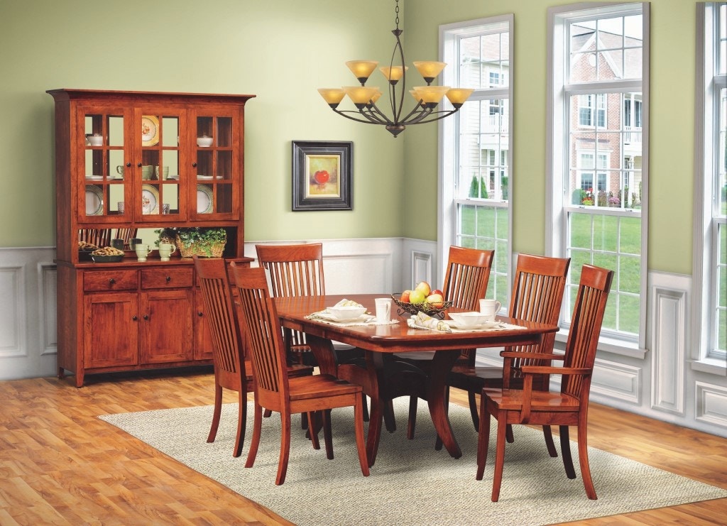 Daniels Amish 7 Piece Solid Wood Table And Chairs 4272 Ban T. H